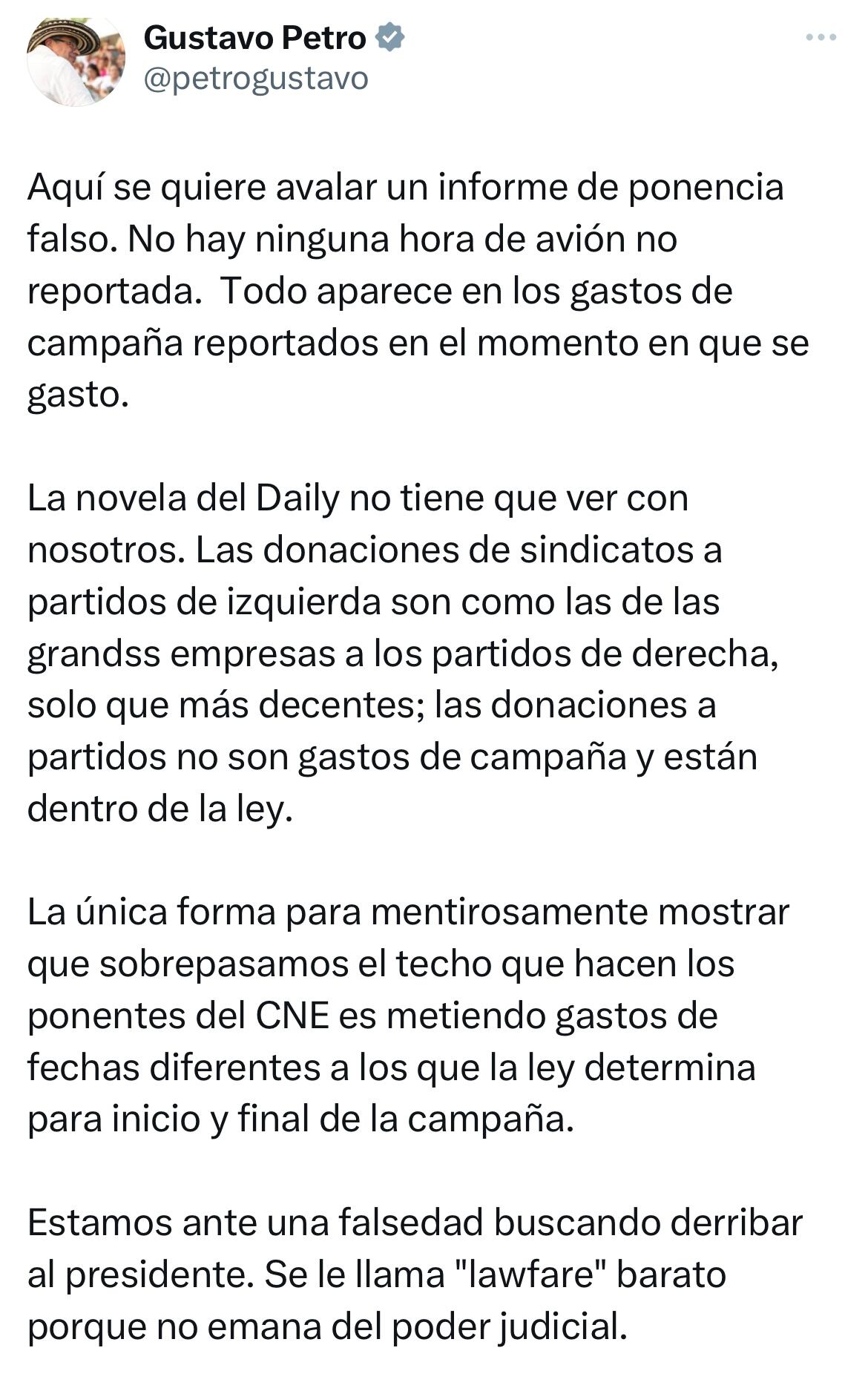 Mensaje presidente Gustavo Petro