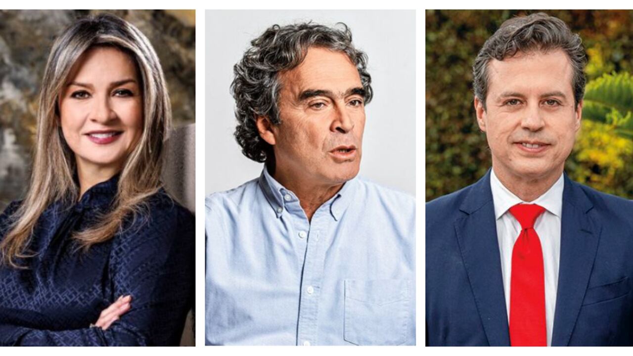 Vicky Dávila, Sergio Fajardo y Juan Manuel Galán