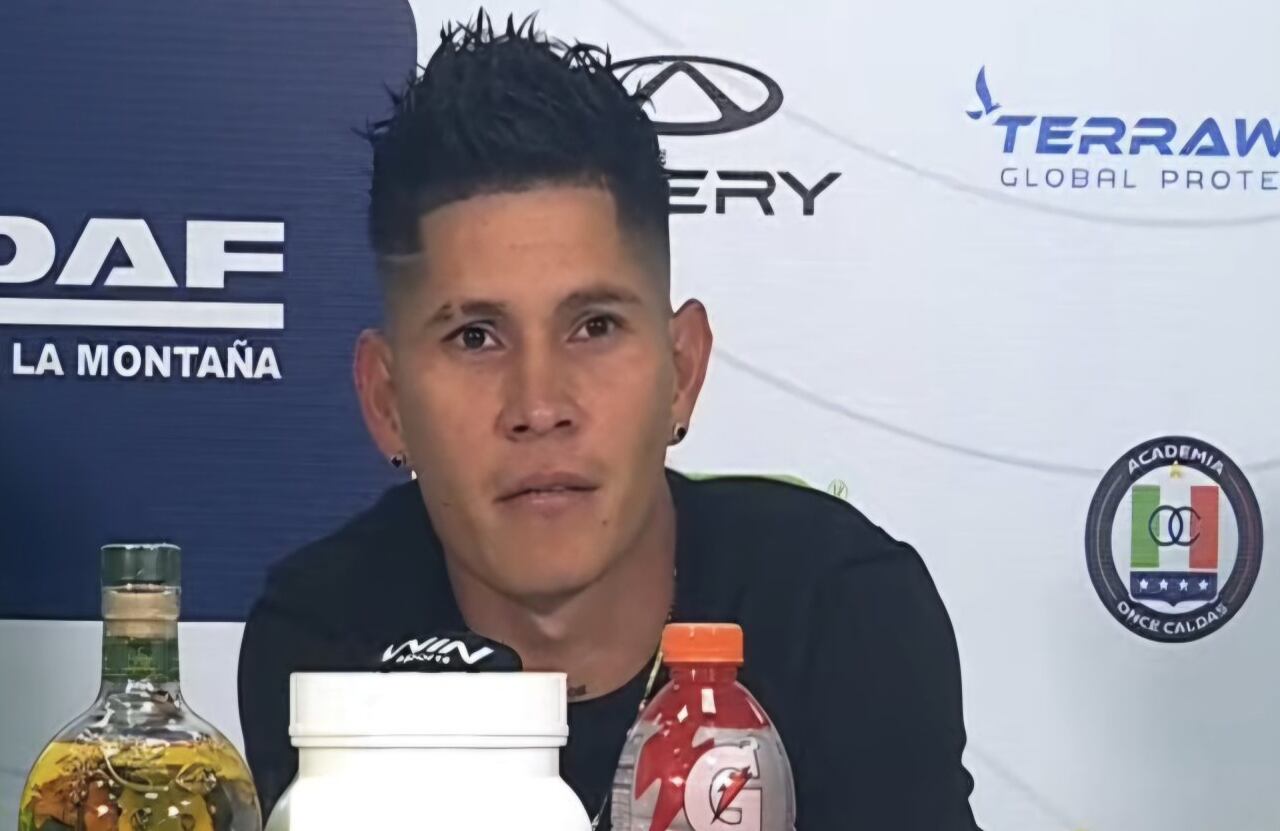 Jorman Campuzano habló en rueda de prensa tras el partido de Once Caldas vs. Atlético Nacional