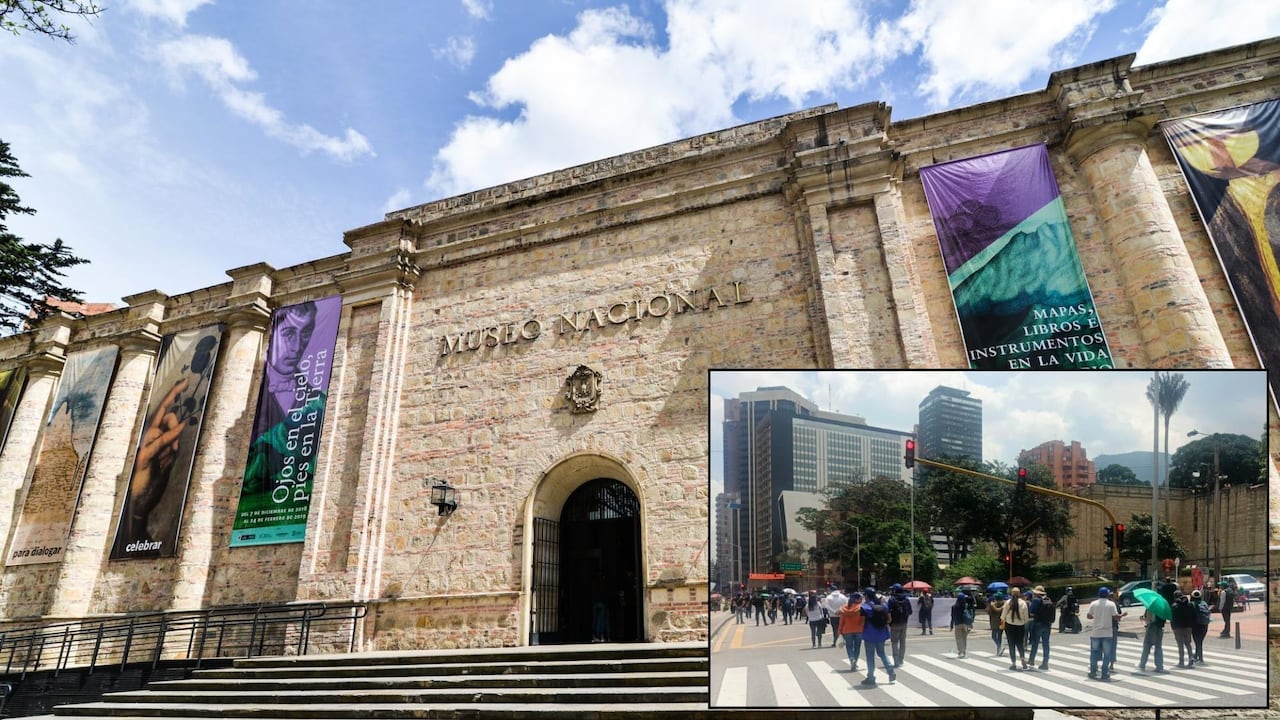 Marchas programadas frente al Museo Nacional de Bogotá