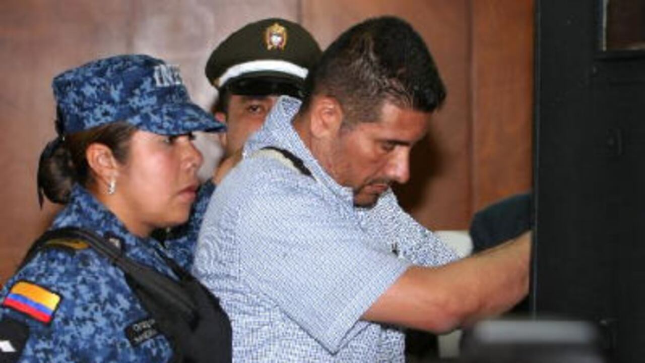 Raúl Agudelo Medina, alias 'Olivo Saldaña' en la audiencia poe el caso de la desmovilización del bloque 'Cacica La Gaitana', el pasado 20 de enero.