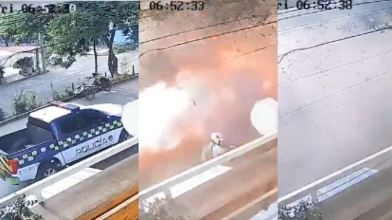 La explosión en Jamundí el viernes 8 de noviembre.