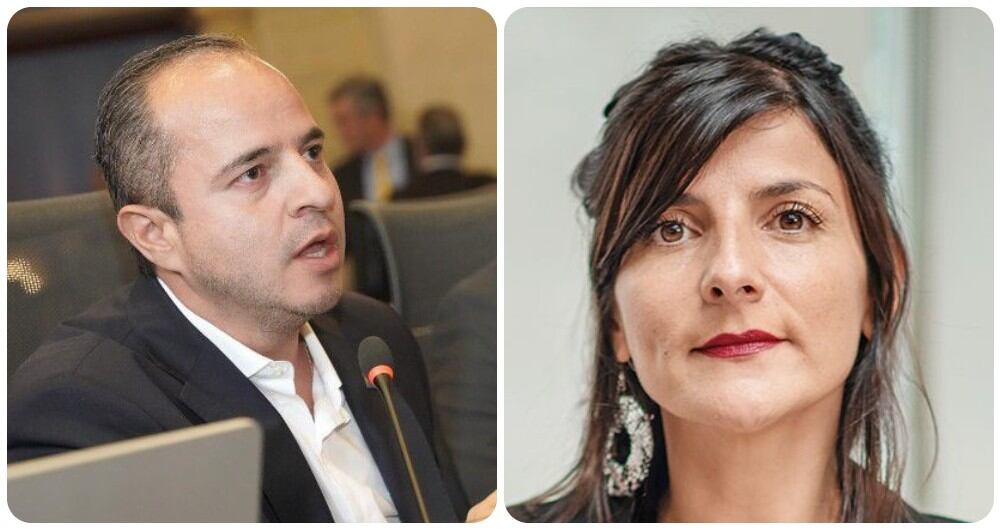 Juan Espinal e Irene Vélez.