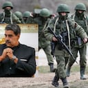 Nicolás Maduro y tropas rusas