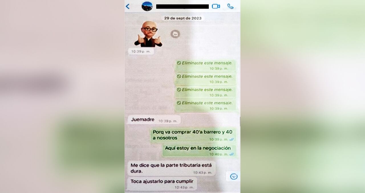 29 de septiembre 2023. El asesor reconoce que el trámite de la tributaria estaba “duro”.