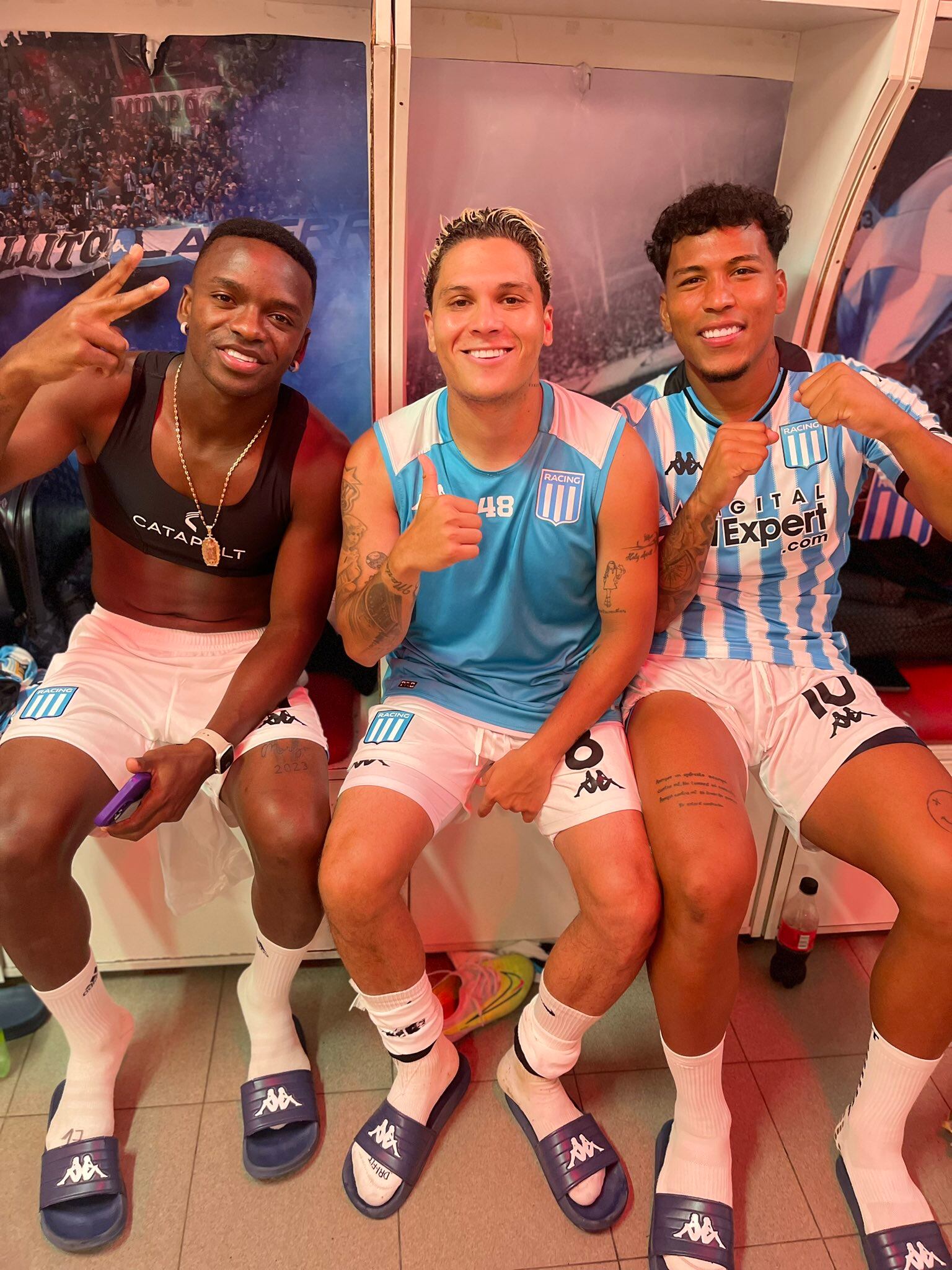 Juan Fernando Quintero Roger Martínez y Johan Carbonero, los colombianos de Racing