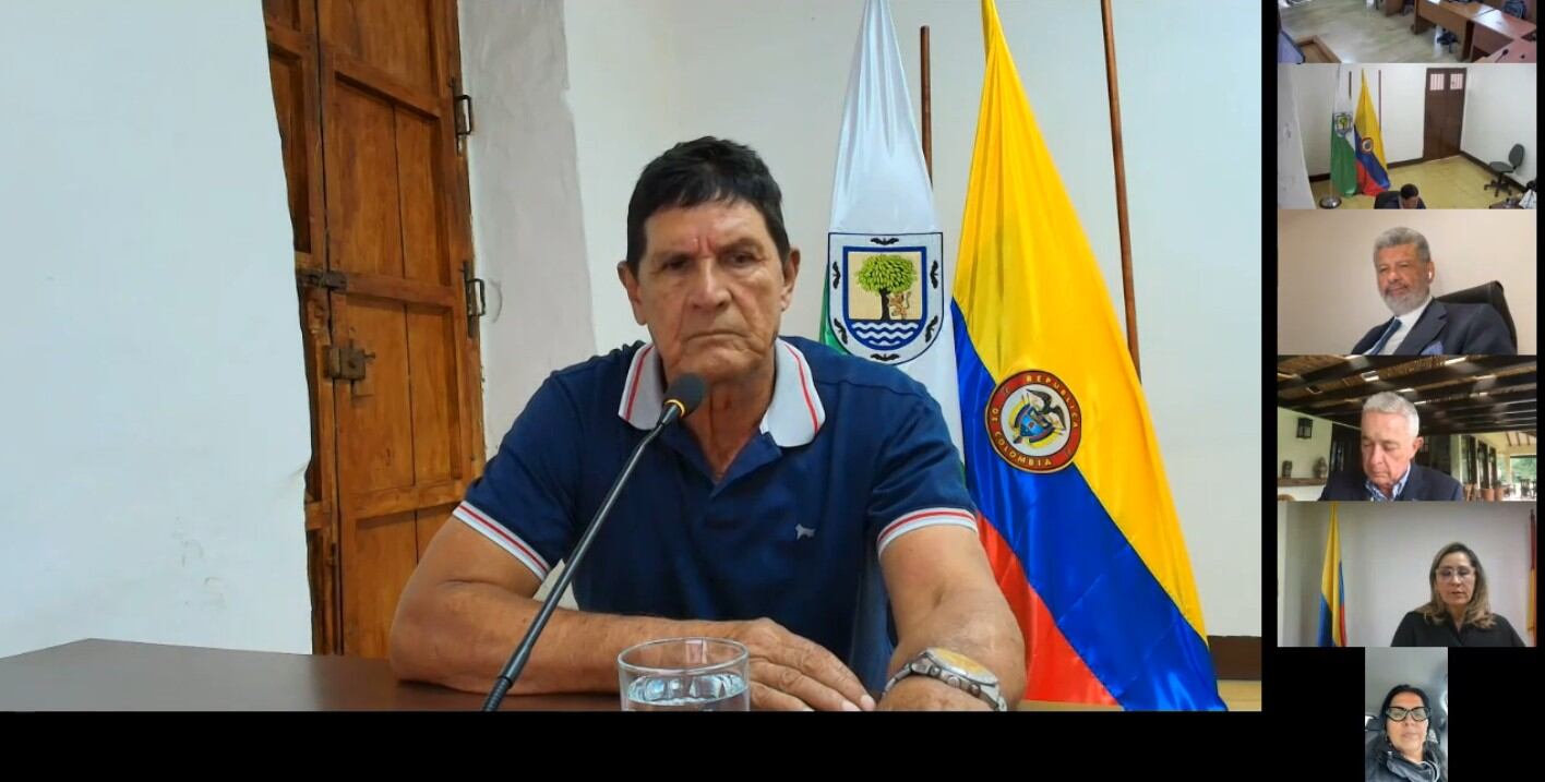 Óscar Monsalve, padre del exparamilitar Juan Guillermo Monsalve.