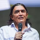 Colombian politician and candidate for Colombia's Senate Gustavo Bolivar is seen during an event for the presentation of the candidates for congress in the political alliance called "PACTO Historico", in Bogota, Colombia on January 19, 2022. The political alliance directed by former senator and second time runner for president Gustavo Petro seeks a 0 tolerance with violence if elected. (Photo by Sebastian Barros/NurPhoto via Getty Images)