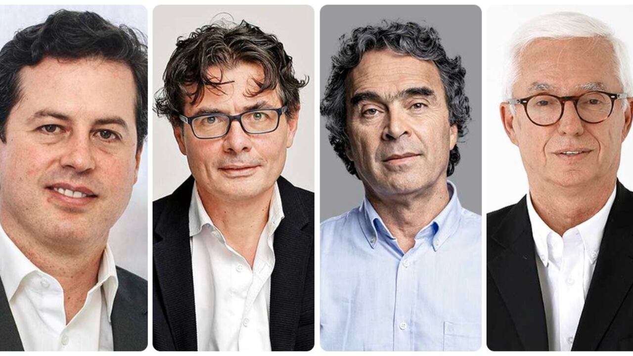 Juan Manuel Galán, Alejandro Gaviria, Sergio Fajardo y Jorge Enrique Robledo.