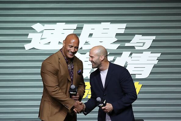 Jason Statham and Dwayne Johnson