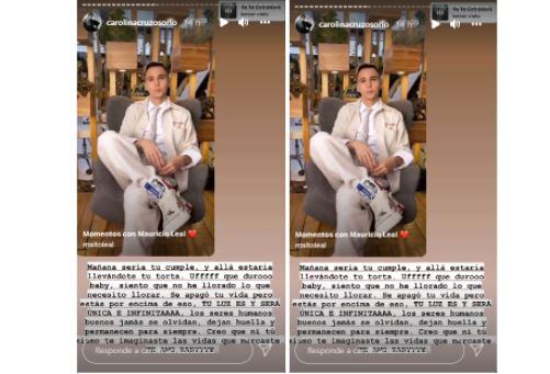 Carolina Cruz todavía no asimila la muerte de Mauricio Leal.