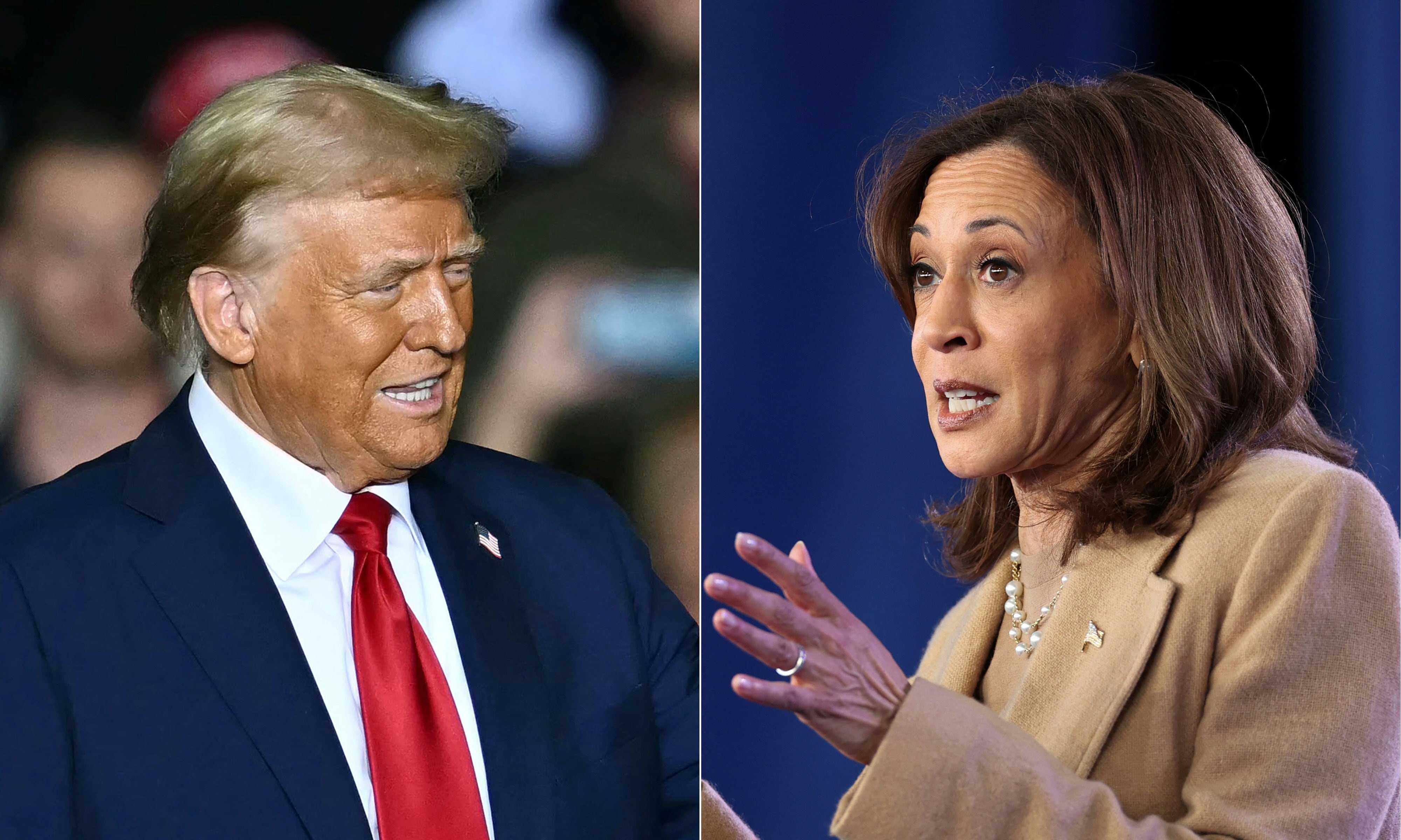 Donald Trump y Kamala Harris
