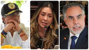 Gustavo Petro, Katherine Miranda y Armando Benedetti.