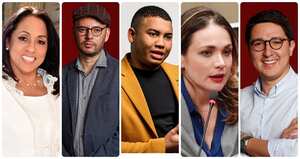 Marelen Castillo, Gabriel Becerra, Miguel Polo Polo, Carolina Arbeláez y Duvalier Sánchez.