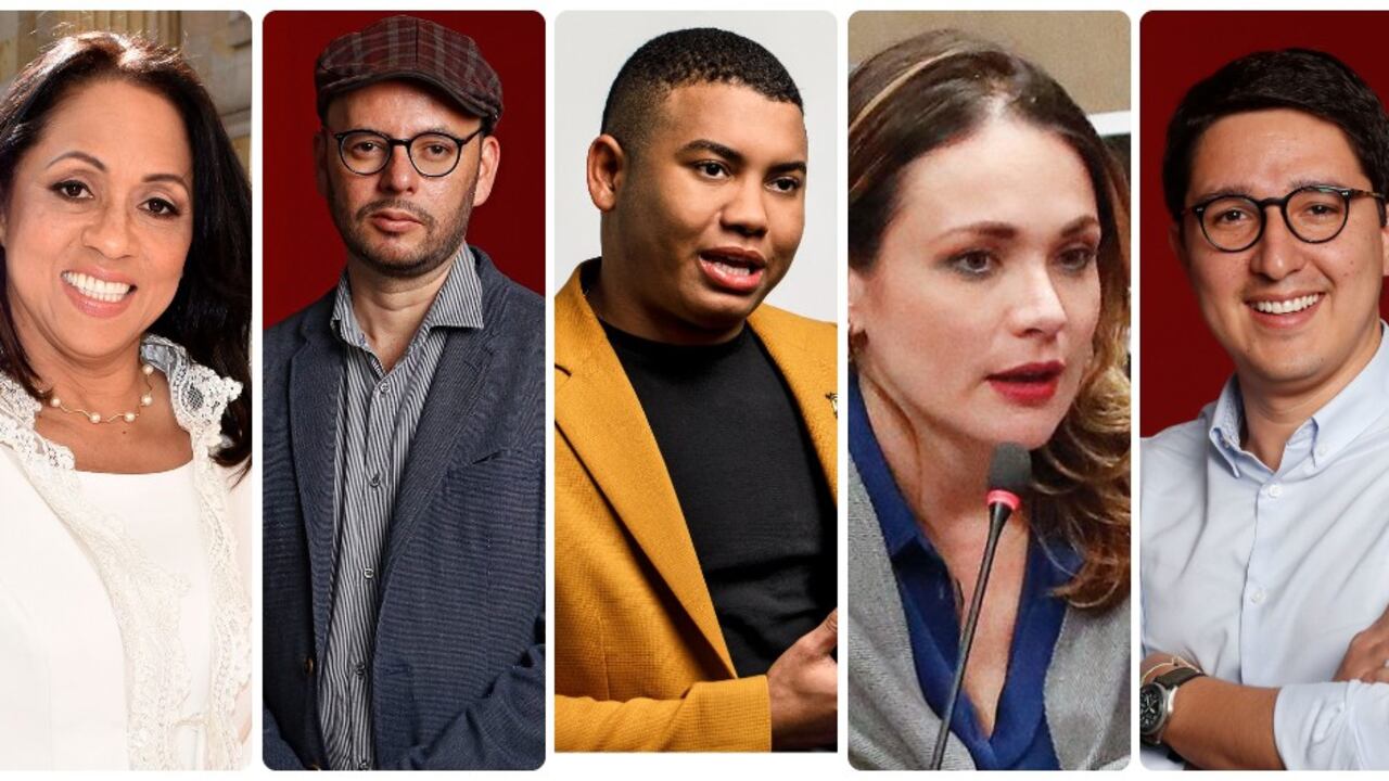 Marelen Castillo, Gabriel Becerra, Miguel Polo Polo, Carolina Arbeláez y Duvalier Sánchez.