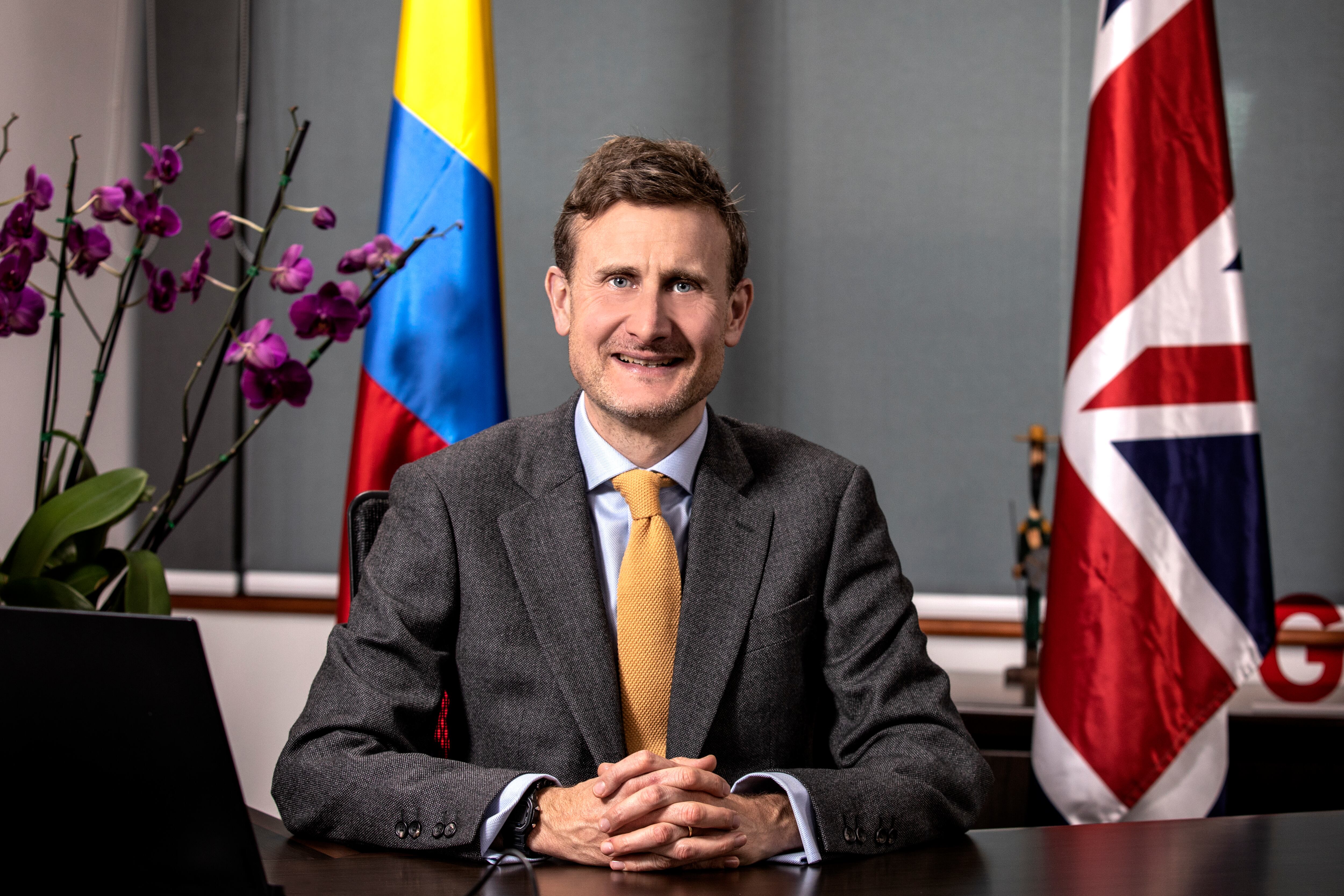 George Hodgson.
Embajador de Reino Unido en Colombia.
Bogotá Octubre 18 de 2022.
Foto: Juan Carlos Sierra-Revista Semana.