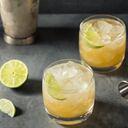 Refreshing Cold Rum Canchanchara Cocktail with Lime and Honey Syrup