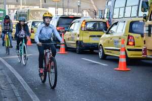 Hasta el momento se han reportado 577.323 biciusuarios en este día sin carro. Foto: Diana Rey.