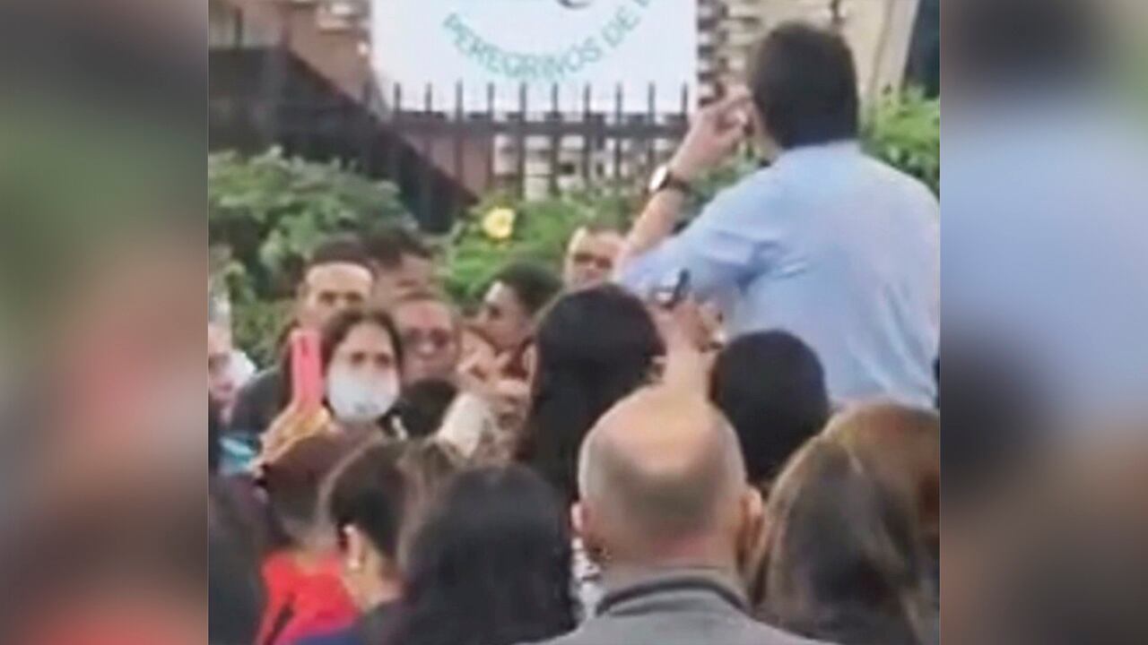 Minutos previos al ataque a Miguel Uribe Turbay.