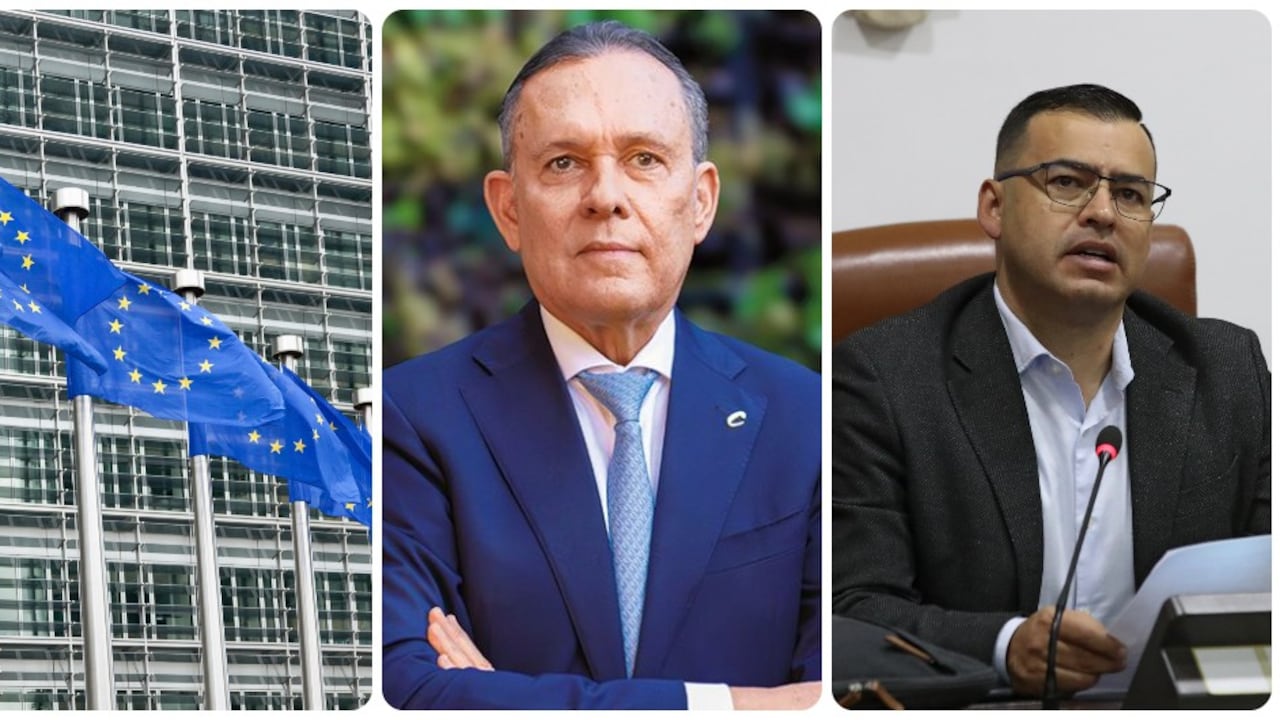 Unión Europea y los presidentes Senado y Cámara, Efraín Cepeda y Jaime Raúl Salamanca.