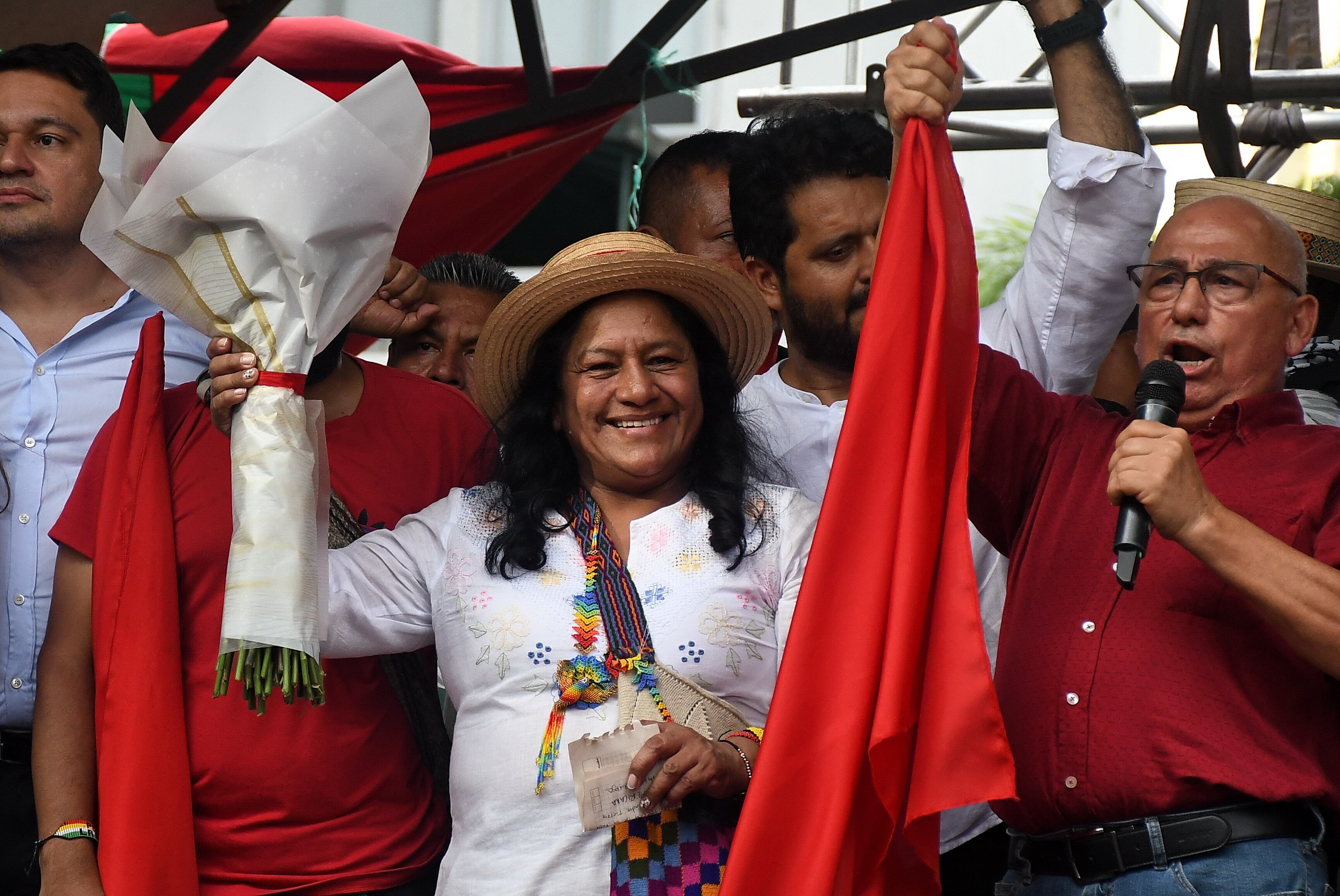 La candidata a la Vicepresidencia Aida Quilcué   aseguró que su paso por Cali busca tender puentes con distintos sectores sociales.