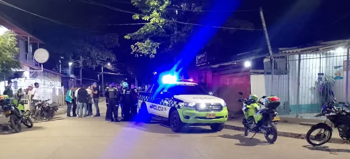 Sitio donde se registraron los hechos en Pasacaballos.