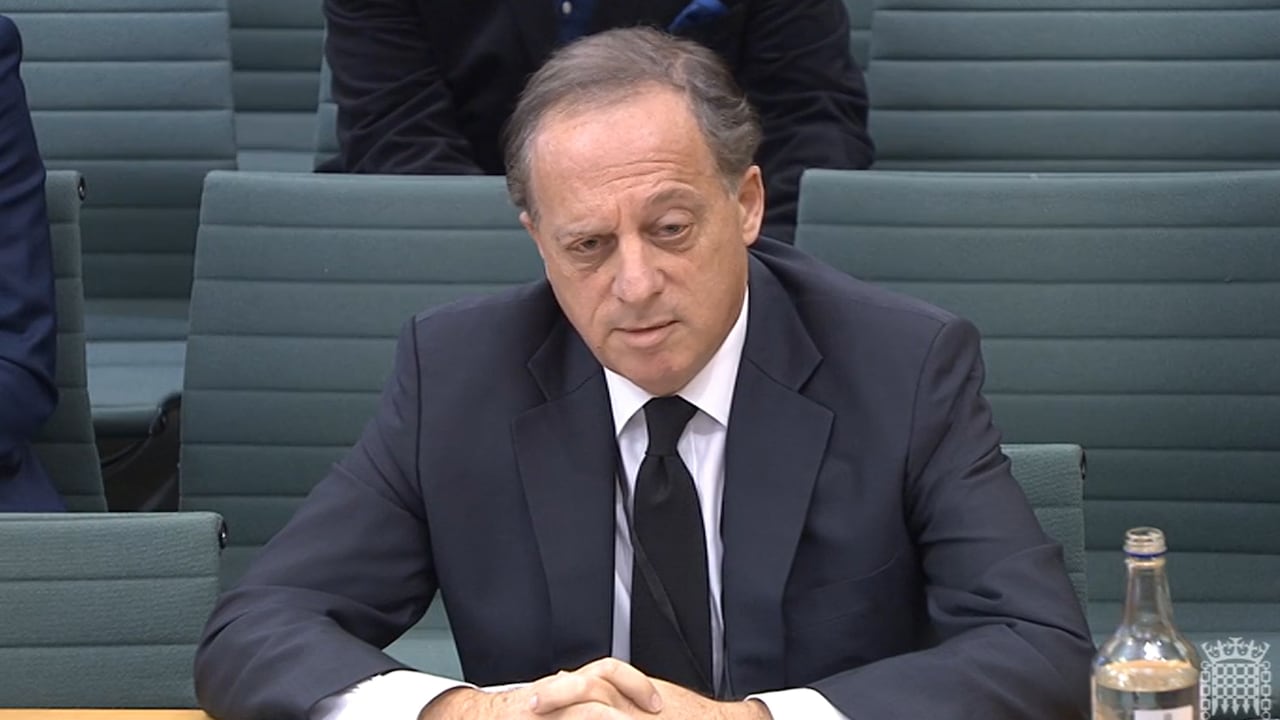 Richard Sharp, presidente de la BBC.