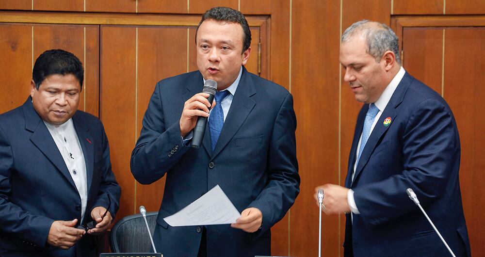 El senador Eduardo Pulgar, condenado por sobornar a un juez.