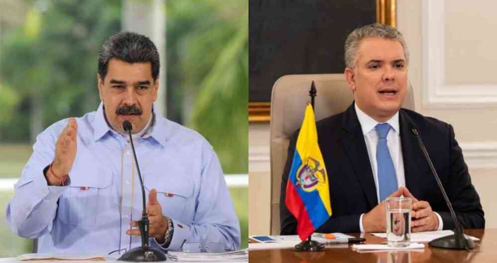 Nicolás Maduro e Iván Duque.
