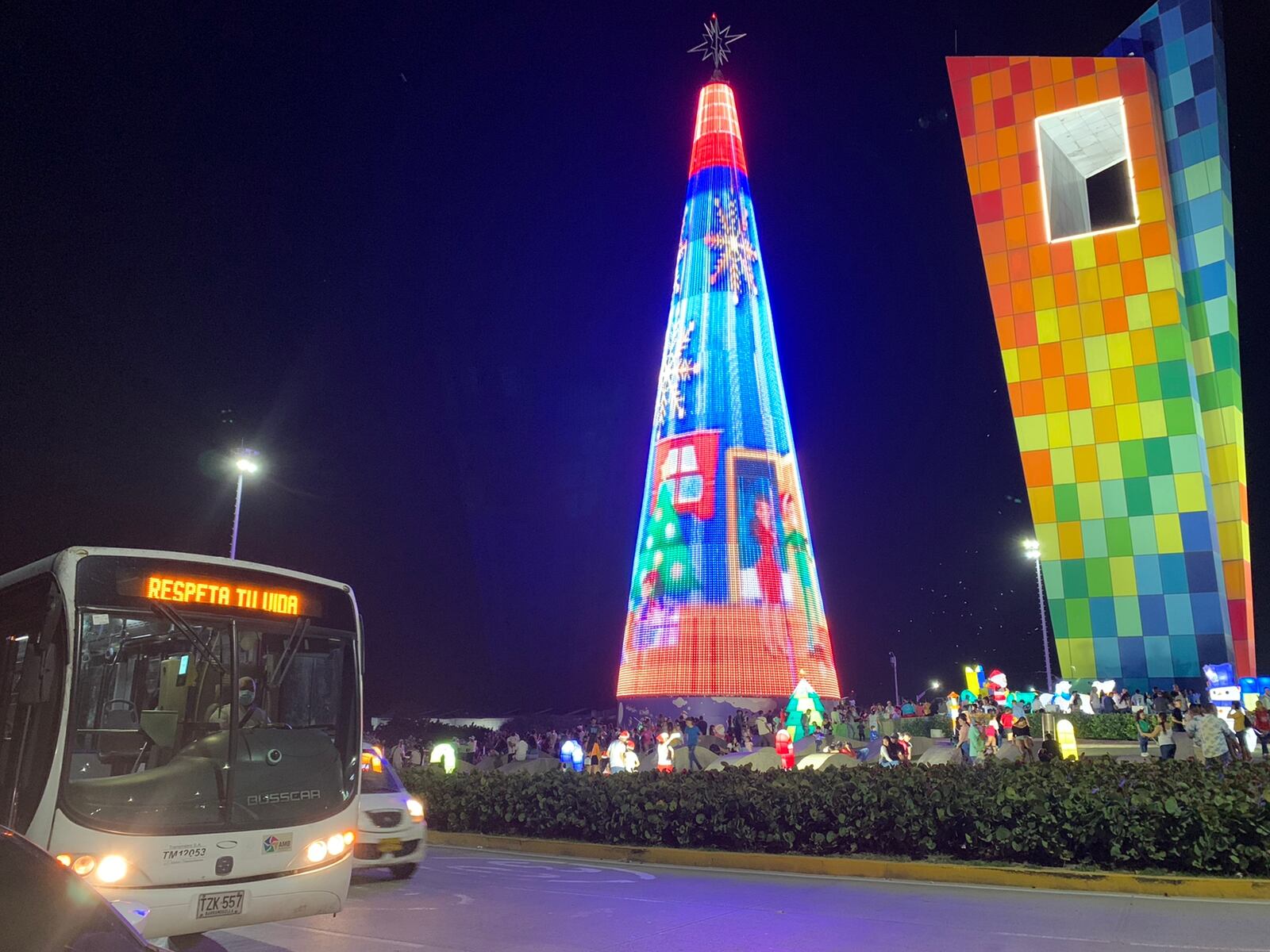 La Ruta Navideña movilizaba a las personas a sitios atractivos de Barranquilla.