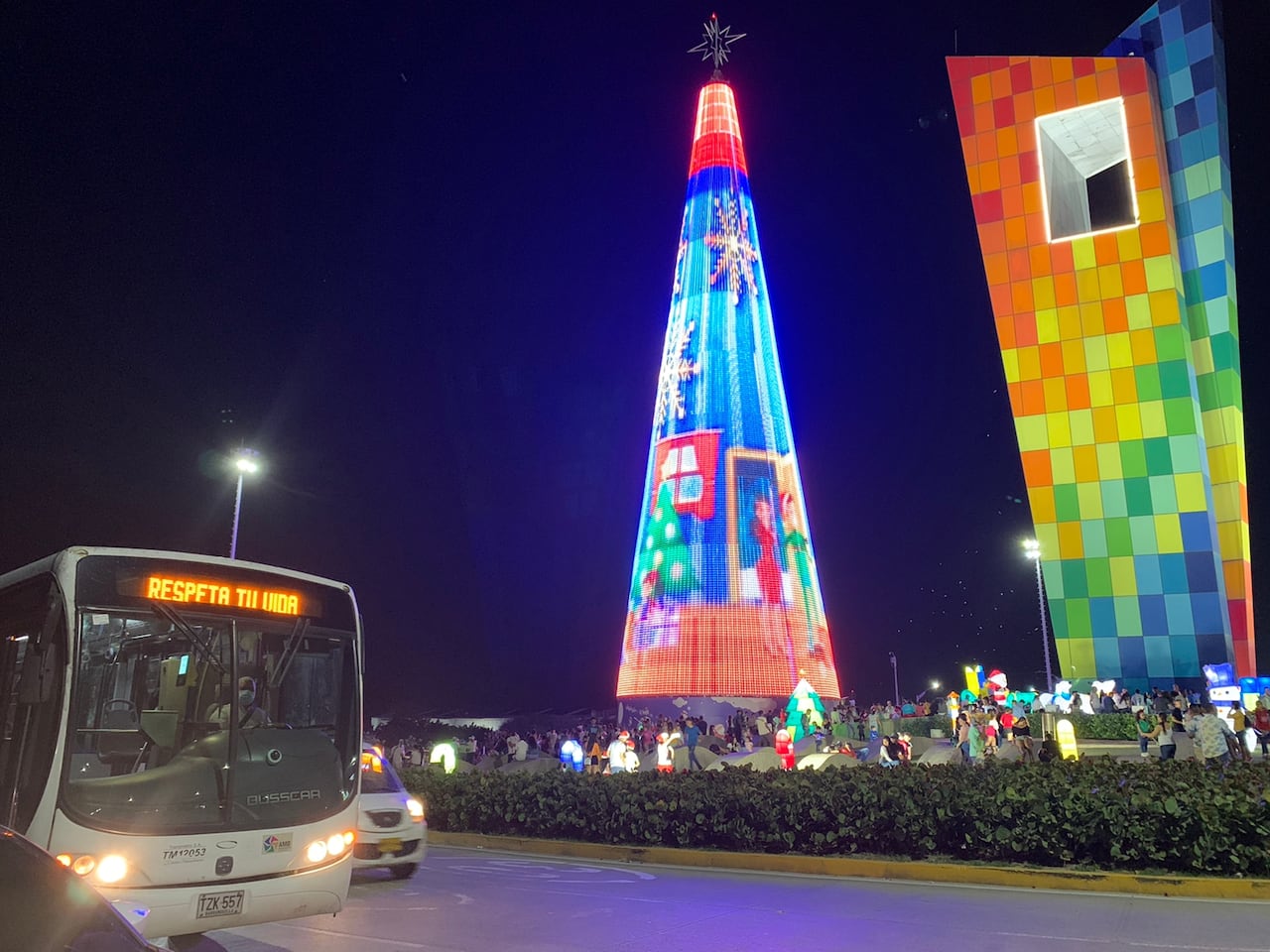 La Ruta Navideña movilizaba a las personas a sitios atractivos de Barranquilla.