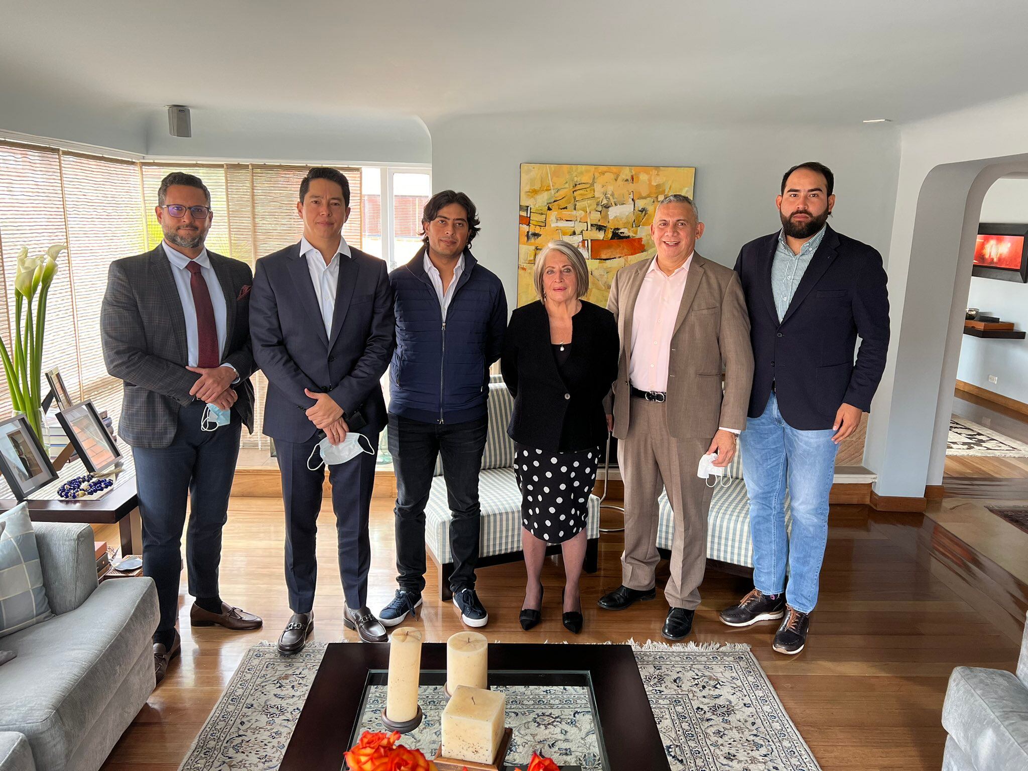 Reunión de Nicolás Petro y Cecilia López.