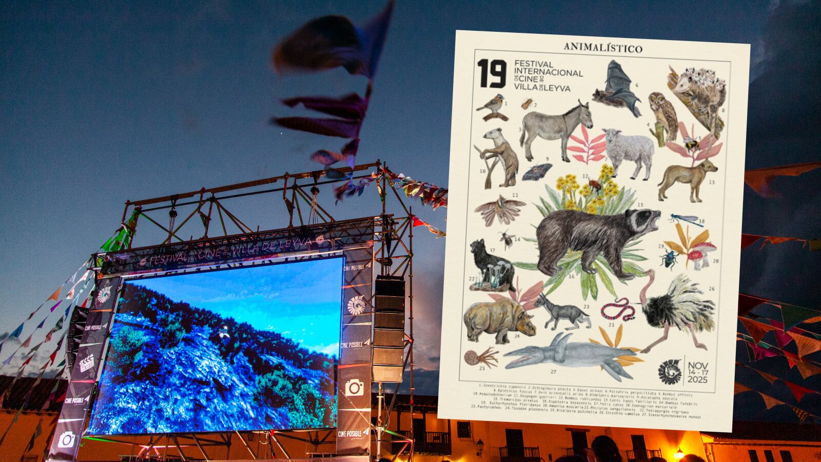 En sus 19 años, el Festival Internacional de Cine de Villa de Leyva ha consolidado un sello de calidad y autenticidad.