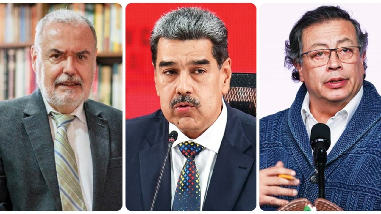 Gilberto Tobón, Nicolás Maduro y Gustavo Petro.