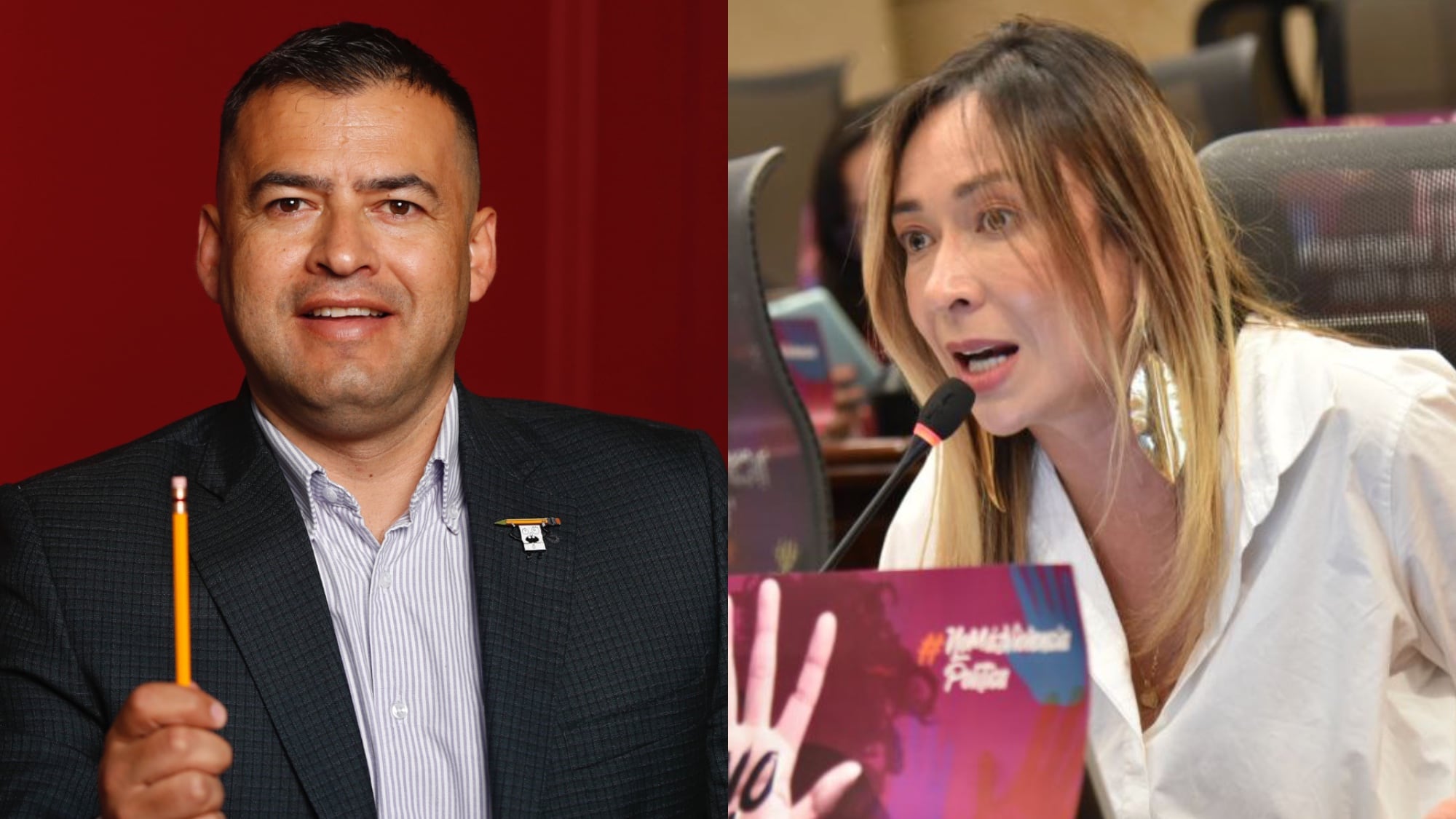 Jaime Raúl Salamanca y Katherine Miranda.