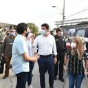 El ministro Diego Molano, en su recorrido junto al alcalde Jaime Pumarejo y la gobernadora Elsa Noguera.