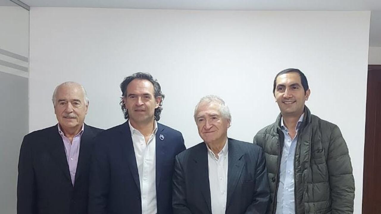 Andrés Pastrana; Federico Gutiérrez; Omar Yepes y David Barguil. 29/04/2022.