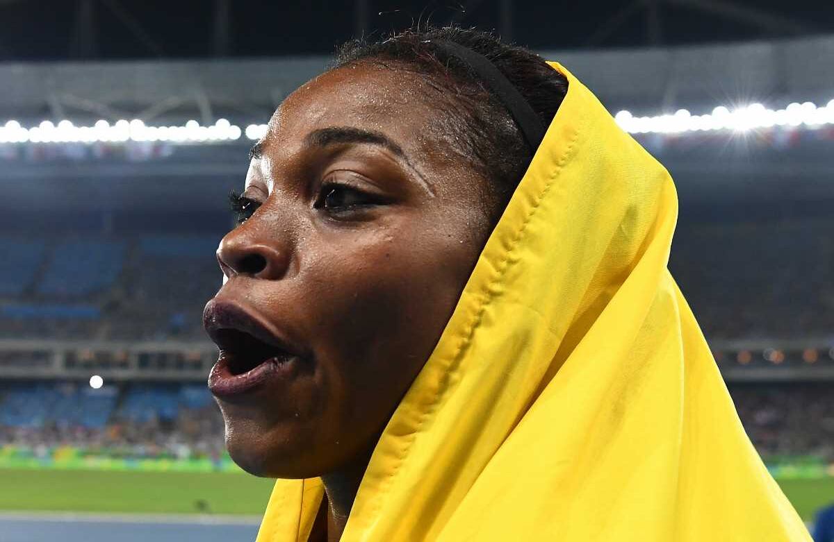 Caterine se vistió de alegría y de patria. FRANCK FIFE / AFP