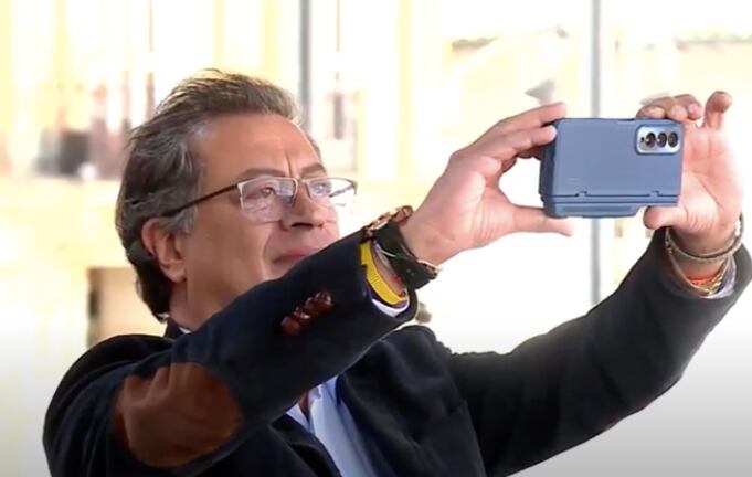 Gustavo Petro en la Plaza de Bolívar este jueves 19 de septiembre.