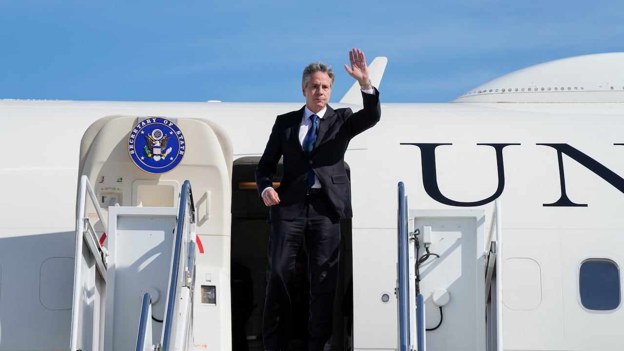 Antony Blinken llega a Israel como una muestra de solidaridad tras ataque de Hamás.