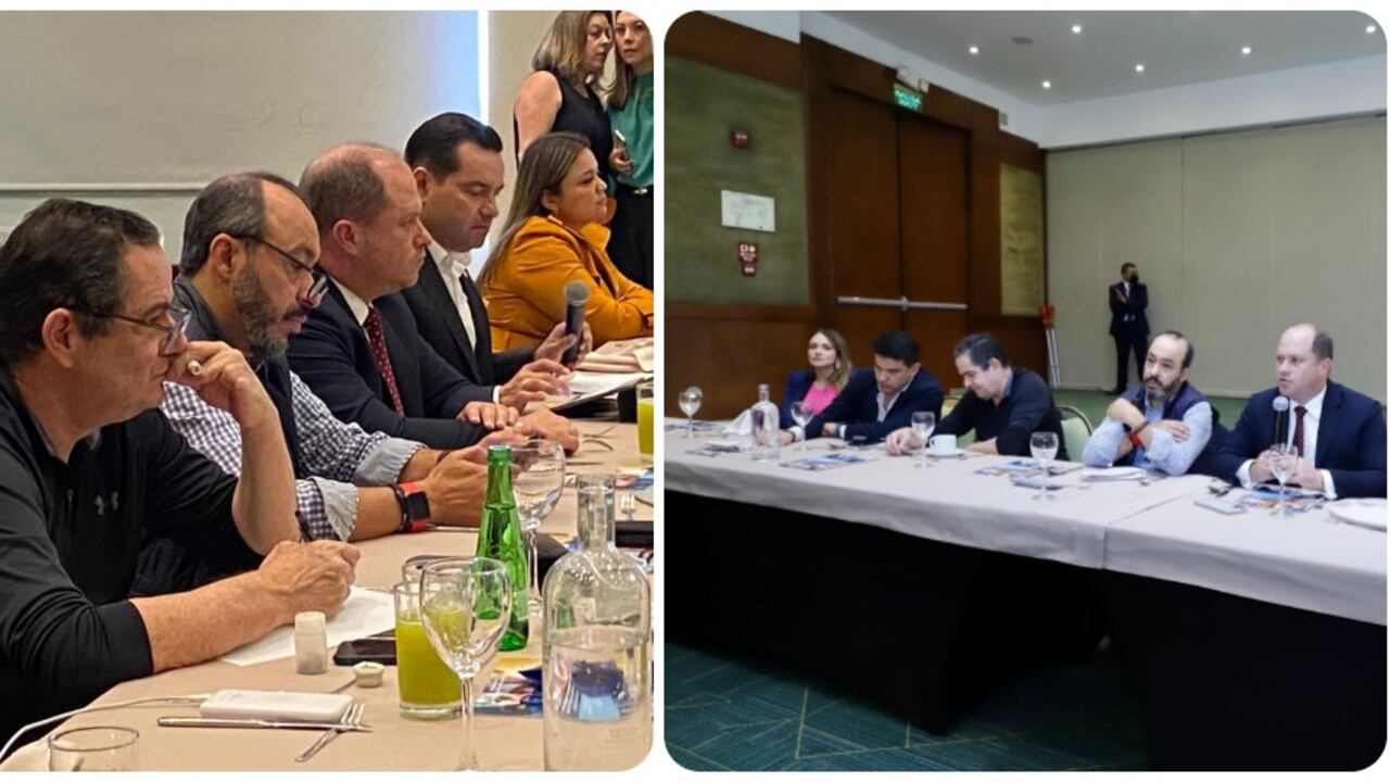 Germán Vargas Lleras se reunió con su bancada de Cambio Radical en el Hotel Tequendama en Bogotá.