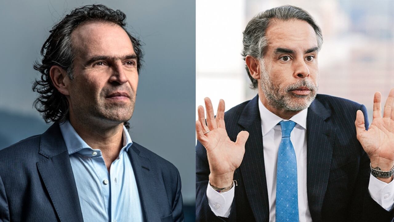 De izquierda a derecha: Federico Gutiérrez y Armando Benedetti.