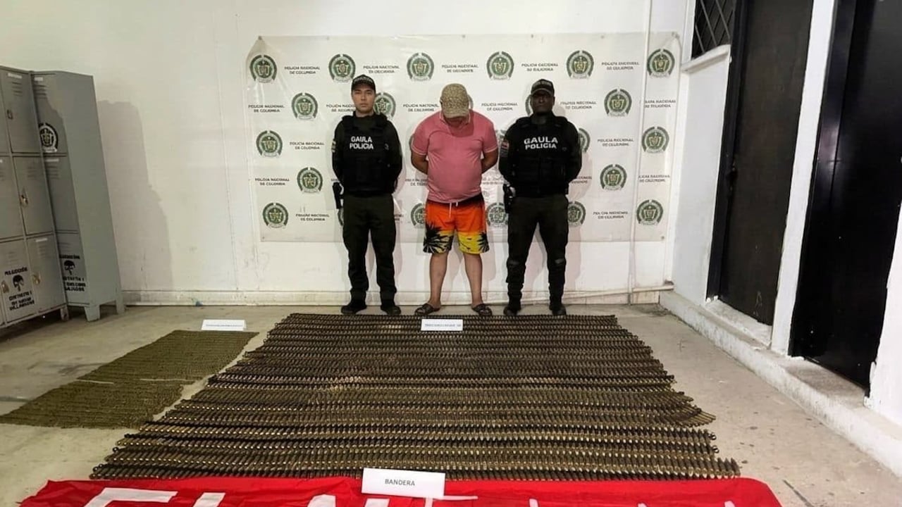 Golpe al ELN en el sur del Cesar. Un hombre fue capturado con municiones y otros elementos prohibidos.