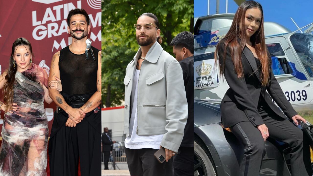 Evaluna Montaner, Camilo Echeverry, Maluma y Epa Colombia.