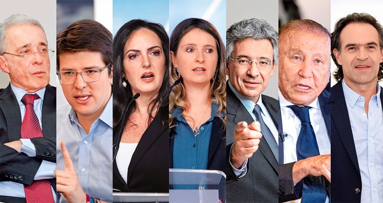 Álvaro Uribe y otros políticos de oposición