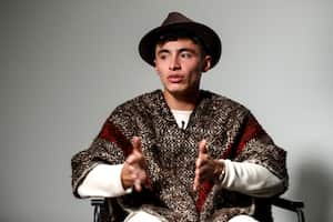 Julián Pinilla ( El de la Ruana ).
Podcast Sin Filtro en Semana.
Bogotá Febrero 27 de 2025.
Foto: Juan Carlos Sierra-Revista Semana.