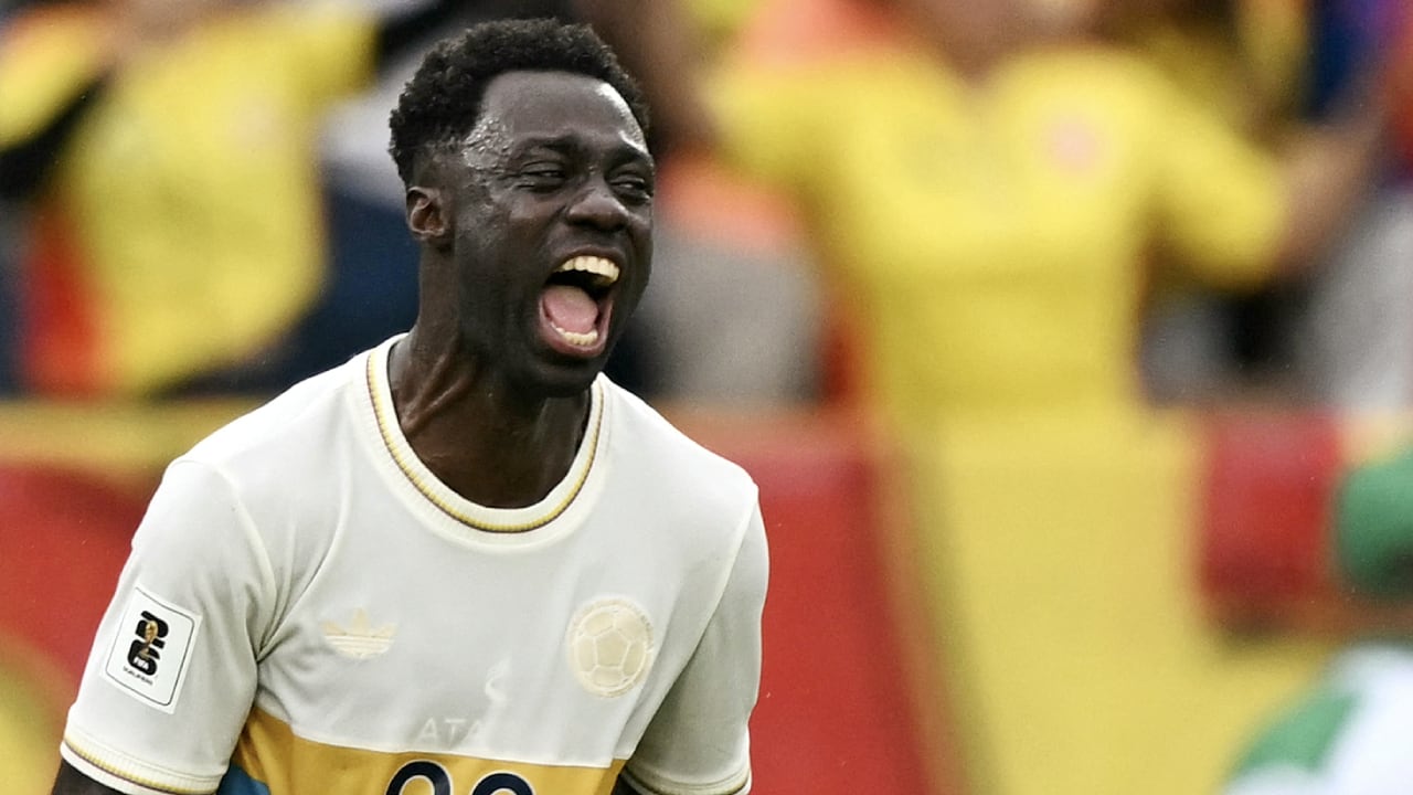 Dávinson Sánchez, autor del gol con la Selección Colombia