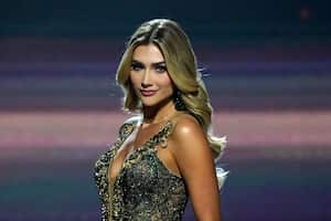 Miss Colombia Maria Fernanda Aristizabal takes part of the 71st Miss Universe competition at the New Orleans Ernest N. Morial Convention Center in New Orleans, Louisiana on January 14, 2023. (Photo by TIMOTHY A. CLARY / AFP)