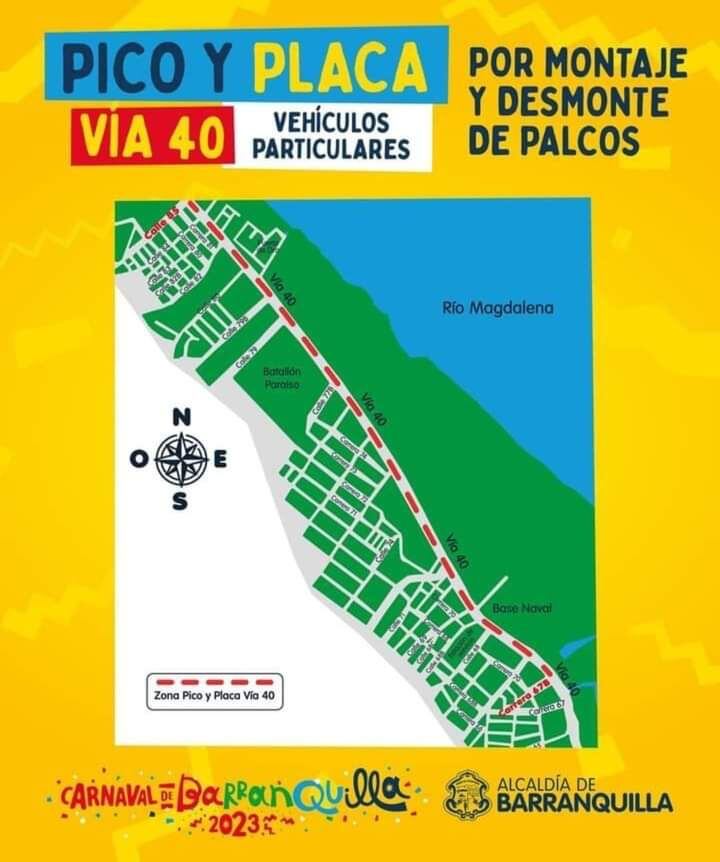 Montaje de palcos para Carnaval de Barranquilla.