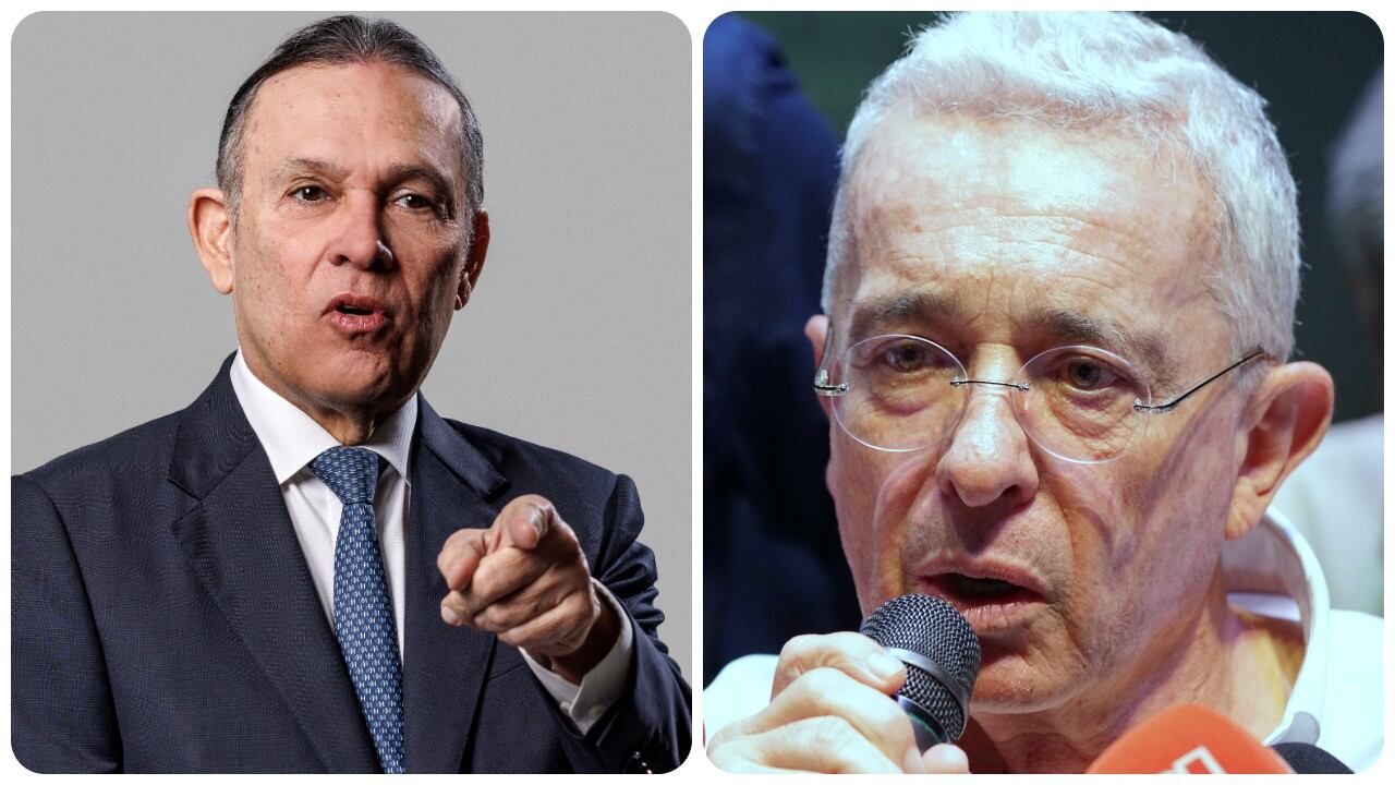 Efraín Cepeda y Álvaro Uribe.